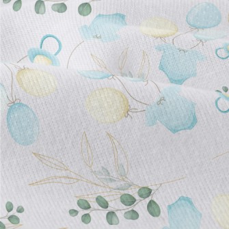 Round Leaves And Baby Decorati Modern Jersey
