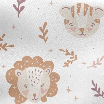 Boho Animals Jersey Backed Fleece