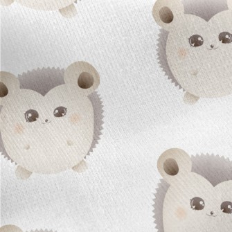 Chubby Little Hedgehog Jersey Backed Fleece