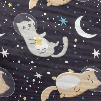 Cute Astronaut Cat Pongee