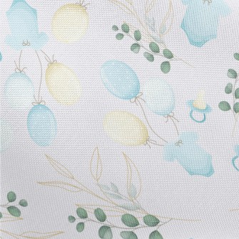 Round Leaves And Baby Decorati Pongee