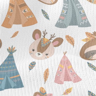 Indian Children Animals Stretch Jersey