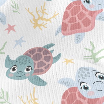Little Turtle Learns To Swim Stretch Jersey