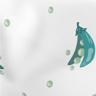 Peas From Organic Farm Lightweight Cotton Poplin