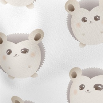 Chubby Little Hedgehog Lightweight Cotton Poplin