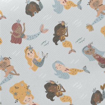Mermaid Happy Life Midweight Cotton Poplin