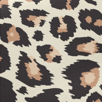 Fashionable Leopard Print Midweight Cotton Poplin