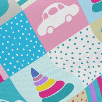 Children's Toy Friends Midweight Cotton Poplin