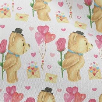 Valentine&#39;s Day Teddy Bear Chiffon