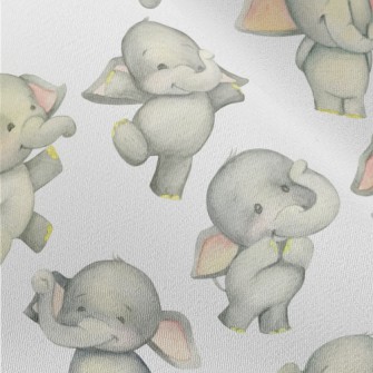 Dancing Baby Elephant Chiffon