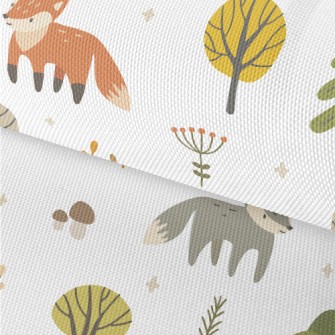 Cute Animals In The Autumn For Waterproof Oxford