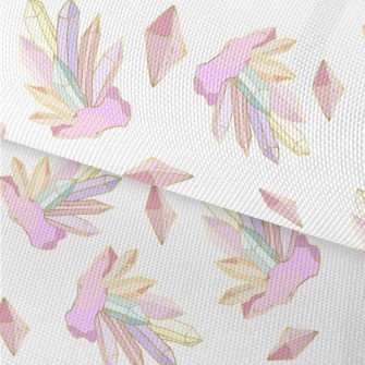 Hand Drawn Crystals And Gemsto Waterproof Oxford