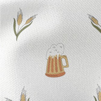Wheat Beer And Shrimps Waterproof Canvas