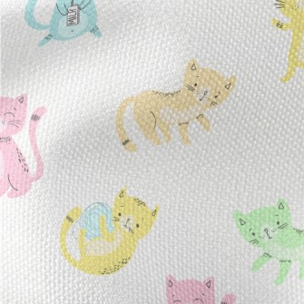 Colorful And Playful Kitten Waterproof Canvas