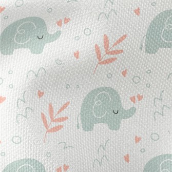 Baby Elephant In Kindergarten Waterproof Canvas