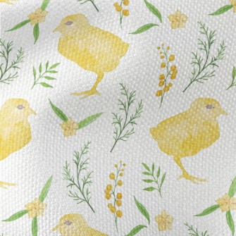 Yellow Bird In The Grass Waterproof Canvas