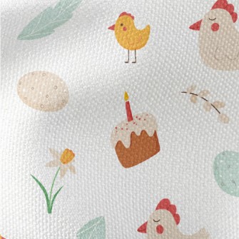 Easter Chicks And Eggs Waterproof Canvas