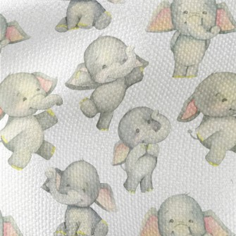 Dancing Baby Elephant Waterproof Canvas