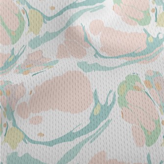 Special Abstract Ink Color Blo Athletic Mesh Flat Back