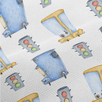 Cartoon Car And Traffic Lights Performance Linen
