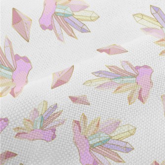 Hand Drawn Crystals And Gemsto Performance Linen
