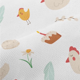 Easter Chicks And Eggs Performance Linen