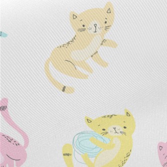 Colorful And Playful Kitten Twill