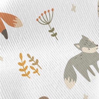 Cute Animals In The Autumn For Standard Corduroy