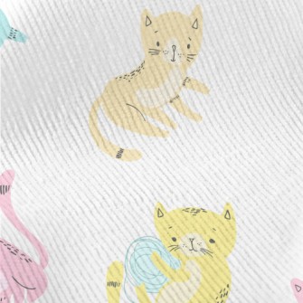 Colorful And Playful Kitten Standard Corduroy