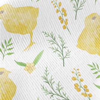 Yellow Bird In The Grass Standard Corduroy