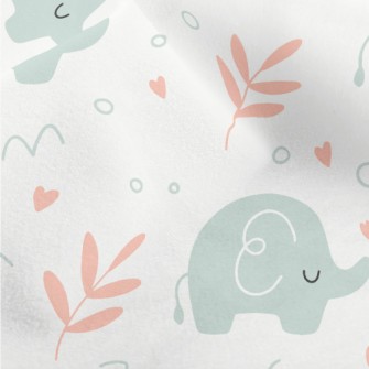 Baby Elephant In Kindergarten Micro Fleece