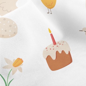 Easter Chicks And Eggs Micro Fleece