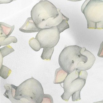 Dancing Baby Elephant Micro Fleece