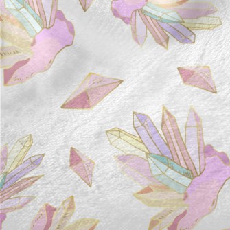 Hand Drawn Crystals And Gemsto Minky