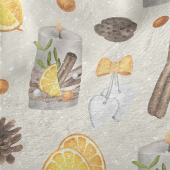 Watercolor Style Decoration Minky