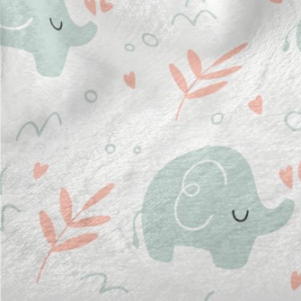 Baby Elephant In Kindergarten Minky