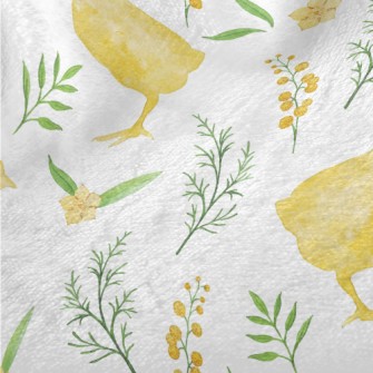 Yellow Bird In The Grass Minky