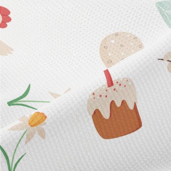 Easter Chicks And Eggs Piqué