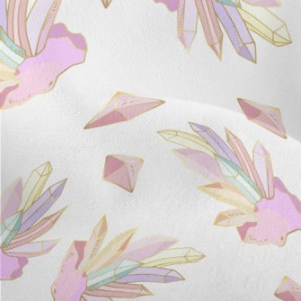 Hand Drawn Crystals And Gemsto Lightweight Performance Linen