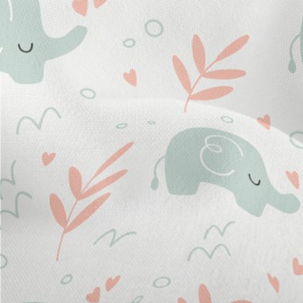 Baby Elephant In Kindergarten Lightweight Performance Linen