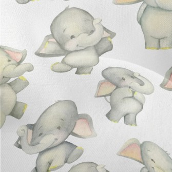 Dancing Baby Elephant Lightweight Performance Linen