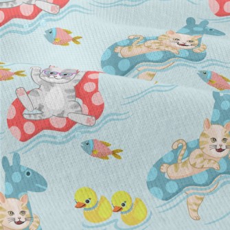 Cat Lying On The Jumping Horse Modern Jersey