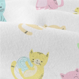 Colorful And Playful Kitten Modern Jersey