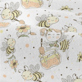 Flower Fairy And Bee Modern Jersey