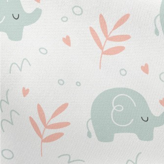 Baby Elephant In Kindergarten Pongee