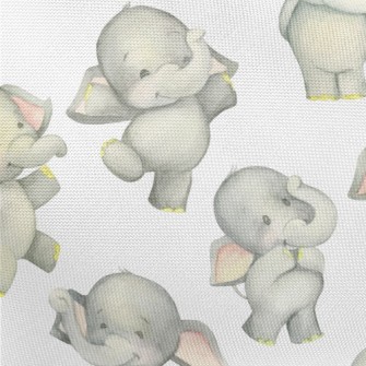 Dancing Baby Elephant Pongee