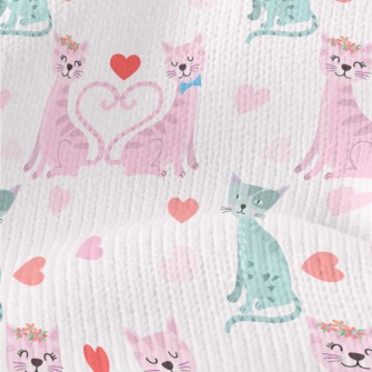 A Pair Of Cats Celebrating Val Stretch Jersey