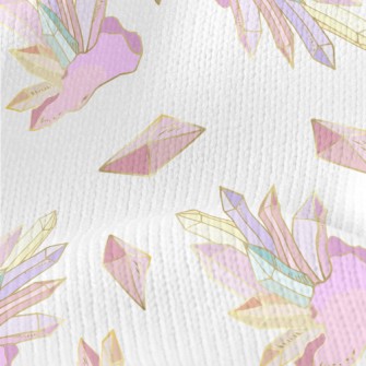 Hand Drawn Crystals And Gemsto Stretch Jersey