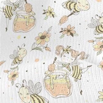 Flower Fairy And Bee Stretch Jersey