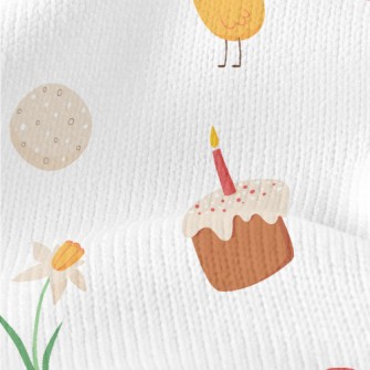 Easter Chicks And Eggs Stretch Jersey